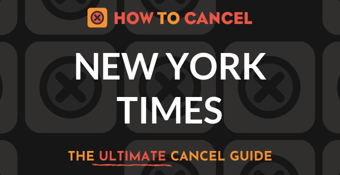 How to Cancel New York Times