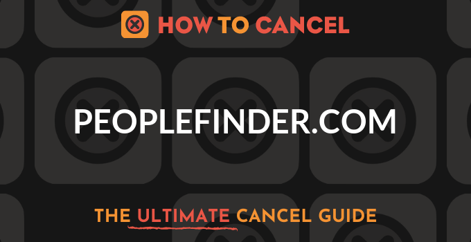 How to Cancel PeopleFinder