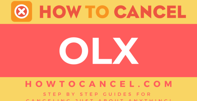 How to cancel OLX