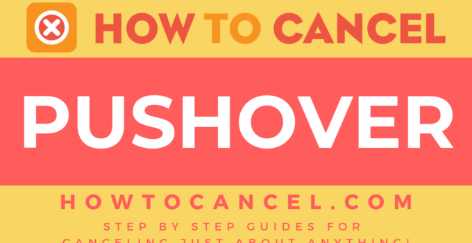 How to cancel Pushover