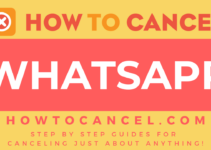 How to cancel WhatsApp