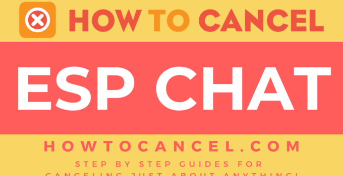 How to cancel ESP Chat