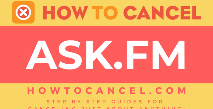 How to cancel ask.fm