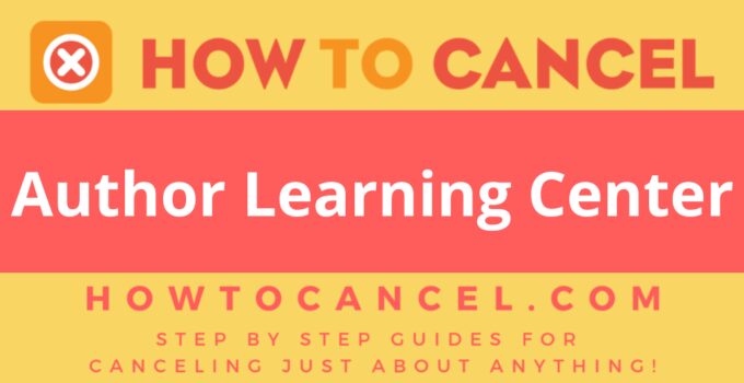 How to Cancel Author Learning Center