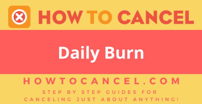 How to Cancel Daily Burn
