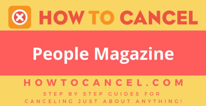 How to Cancel People Magazine
