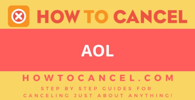 How to cancel AOL