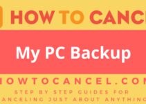 How to cancel My PC Backup