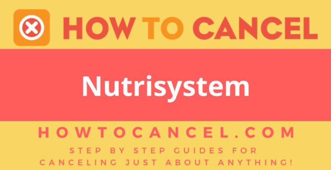 How to cancel Nutrisystem