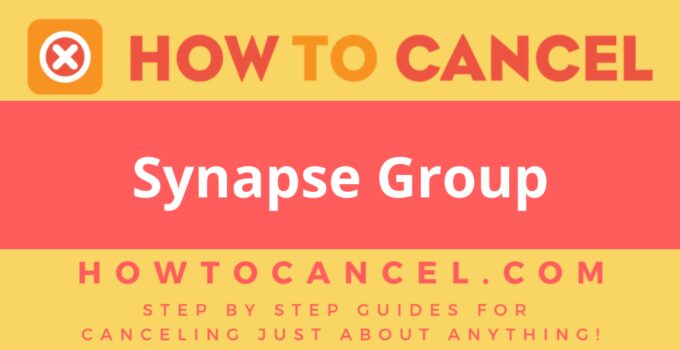 How to cancel Synapse Group