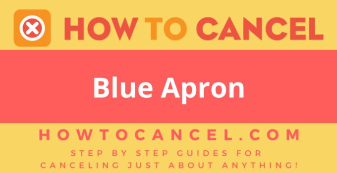How to cancel Blue Apron