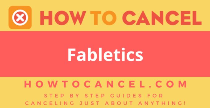 How to cancel Fabletics