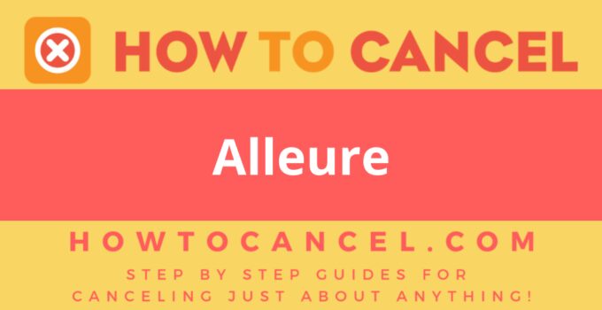 How to Cancel Alleure