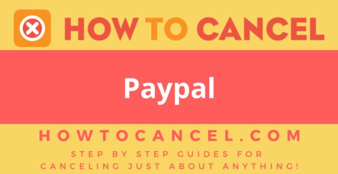 How to cancel Paypal