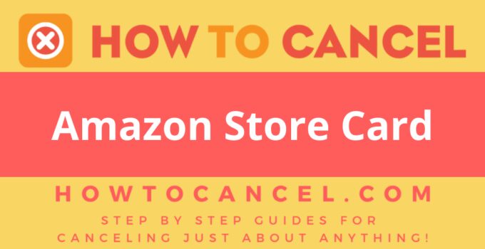 How to Cancel Amazon Store Card