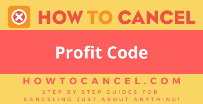 How to Cancel Profit Code