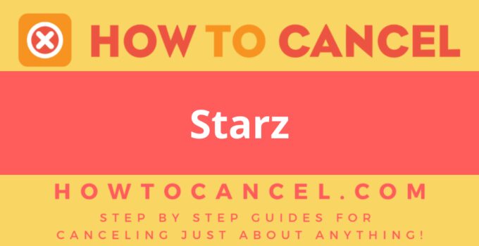 How to Cancel Starz