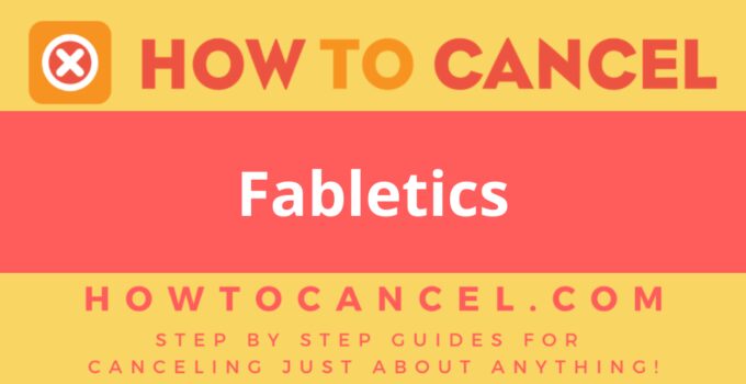 How to Cancel Fabletics