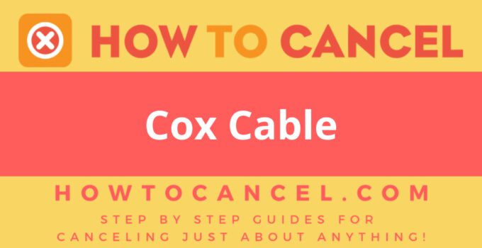 How to Cancel Cox Cable