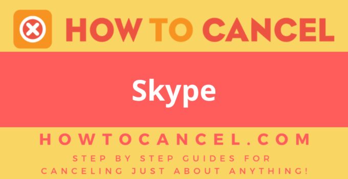 How to Cancel Skype